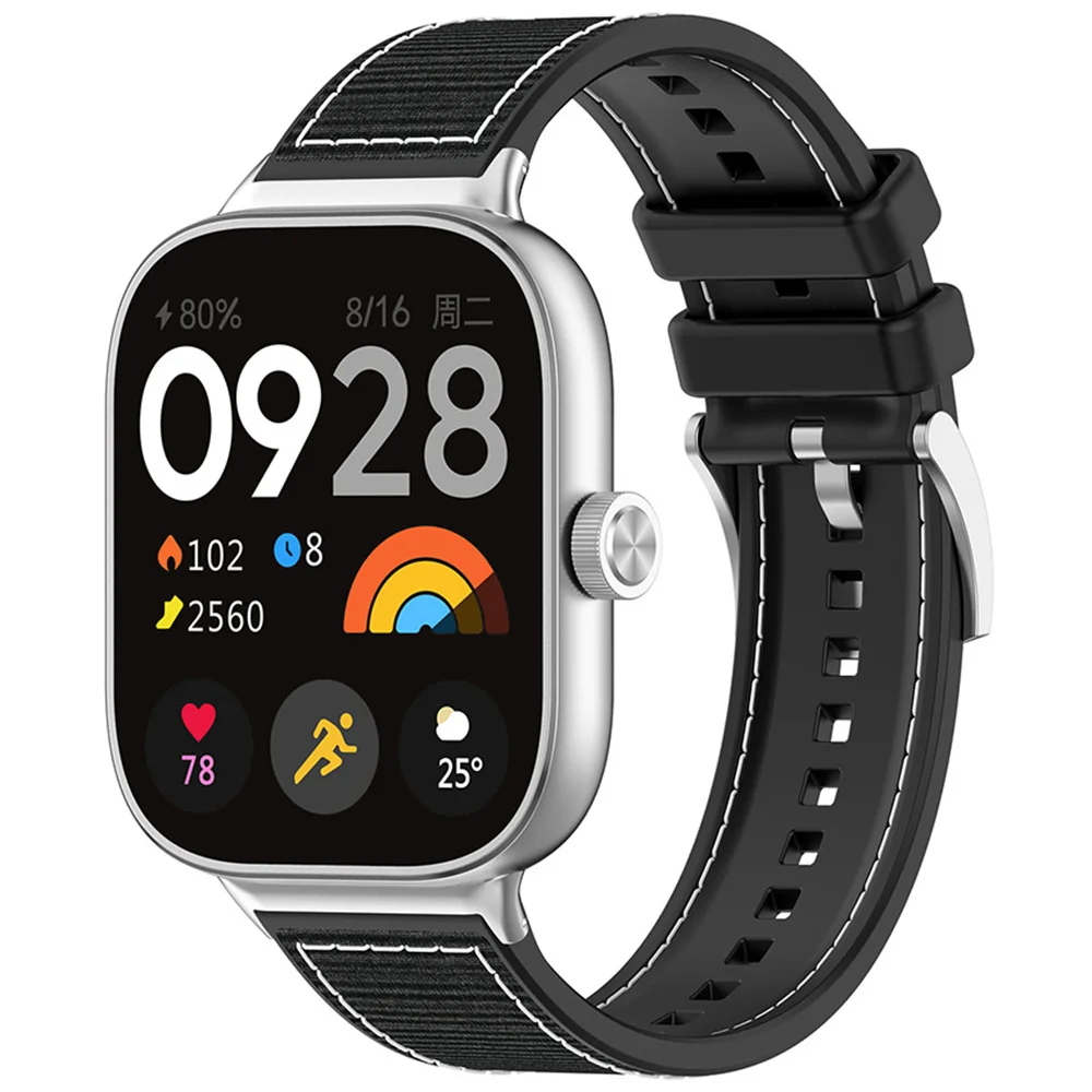Силиконовый ремешок для часов Mi Band 9 Pro/8 Pro/спортивный браслет Redmi Watch 4 на сменный