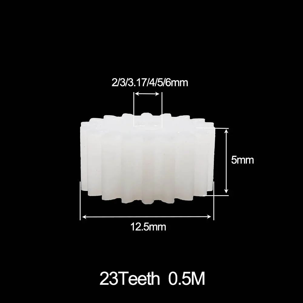 

Настроить 23 T 0,5 M вал шестерни 23 зубца OD = 12,5 мм основной мотор ось DIY Ремонтные части шестерни