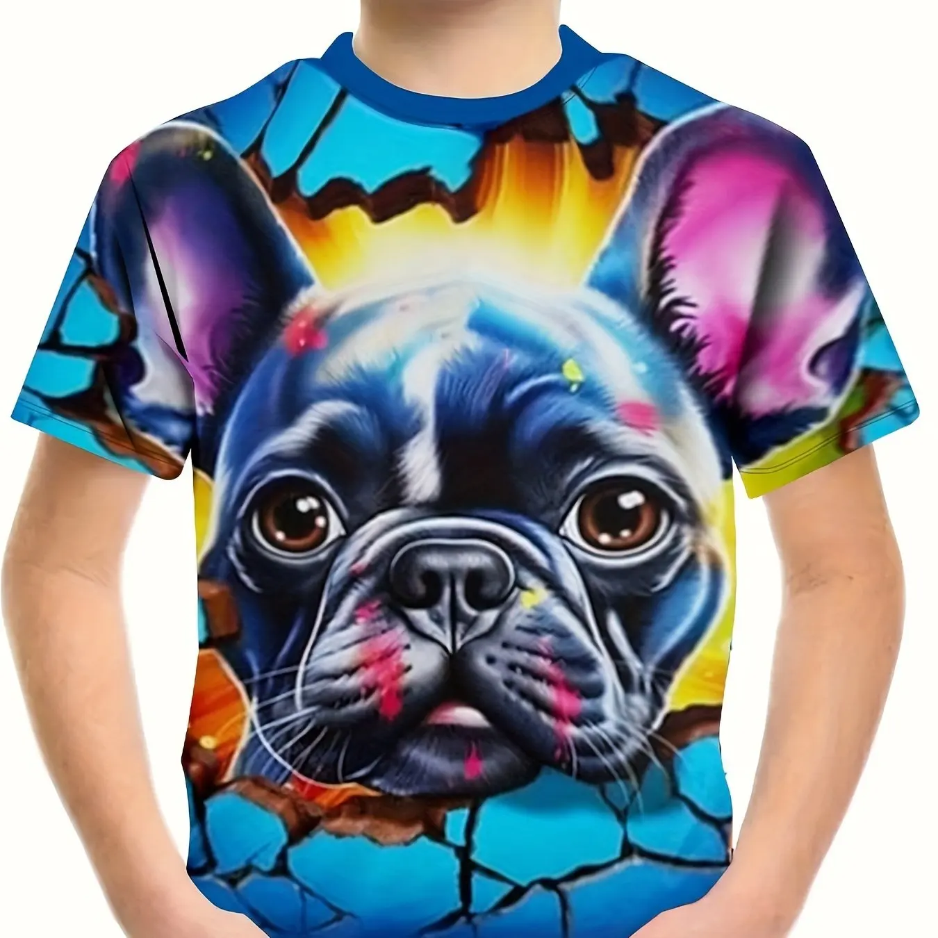 dziecięca odzież Chłopcy Tshirt z krótkim rękawem Dziecko T Shirt 3D Cartoon Print Casual Round Neck Tees Kids Summer Clothes Girl Top