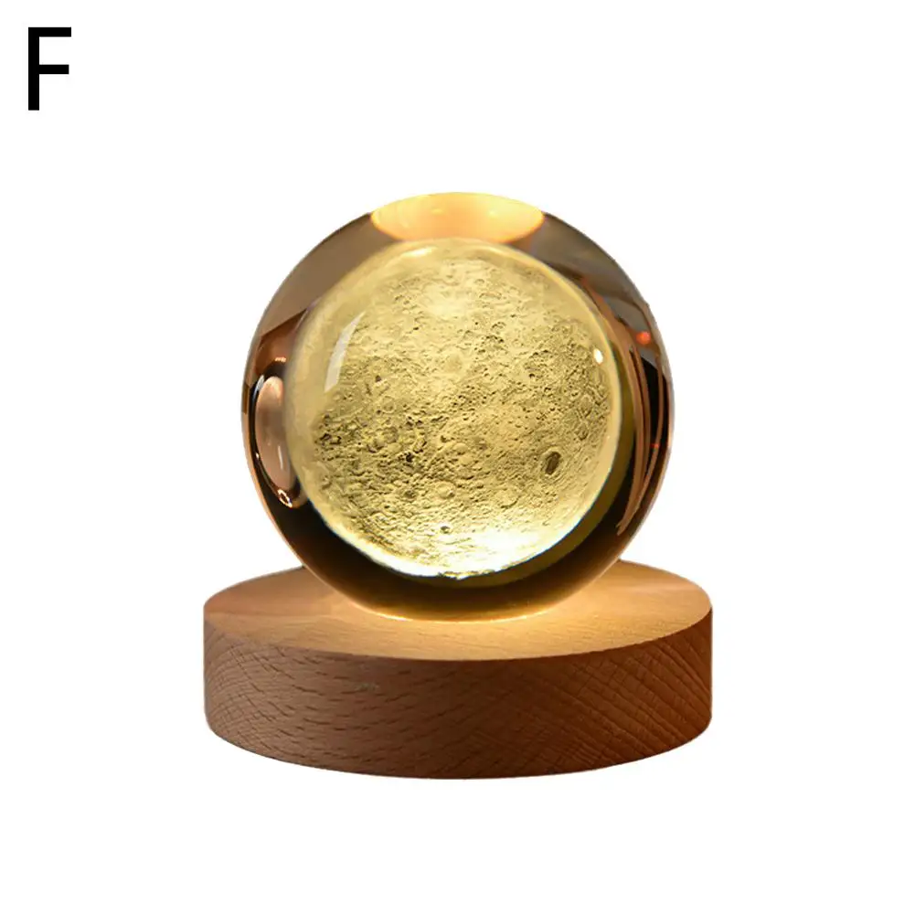 6 см 3d хрустальный шар украшения 2025 астрономические солнечные планеты астронавт