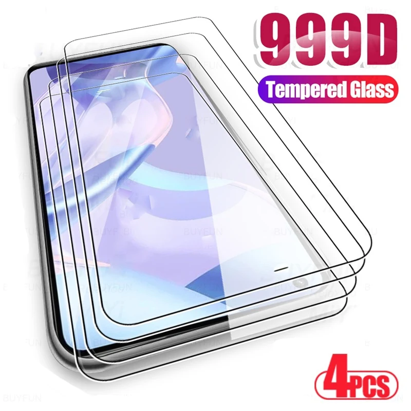 

4 шт. Защитное стекло для xiaomi mi 11 lite Защитная пленка для экрана xiomi xaomi xiami xiaomy xiaome 11 lite light 5g ne