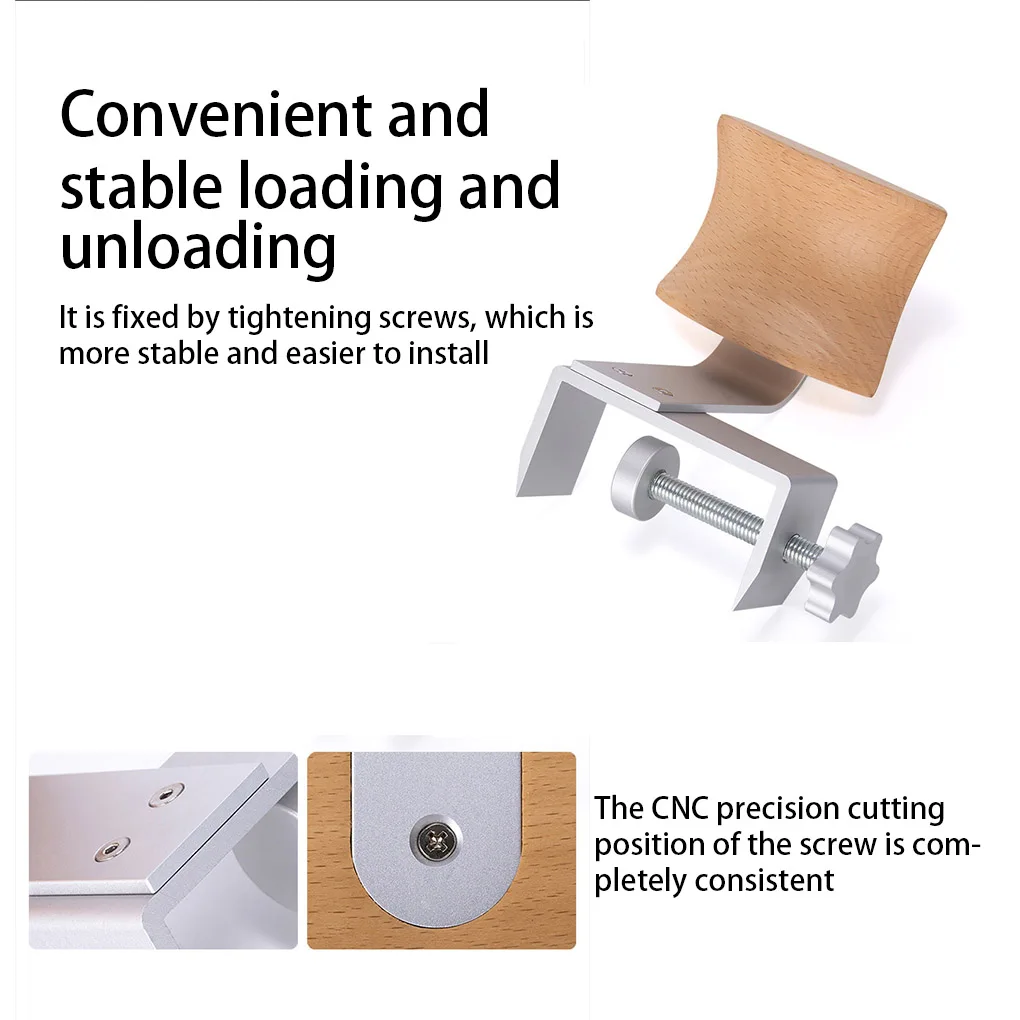 

Aluminium Alloy Headphone Holder Portable Bracket Accessories with Wrench