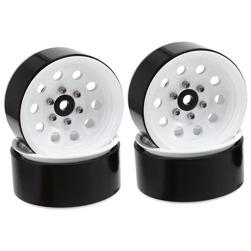 4 шт. металлические колесные диски 1 9 дюйма с бусинами 3 стиля для 1:10 RC гусеничного