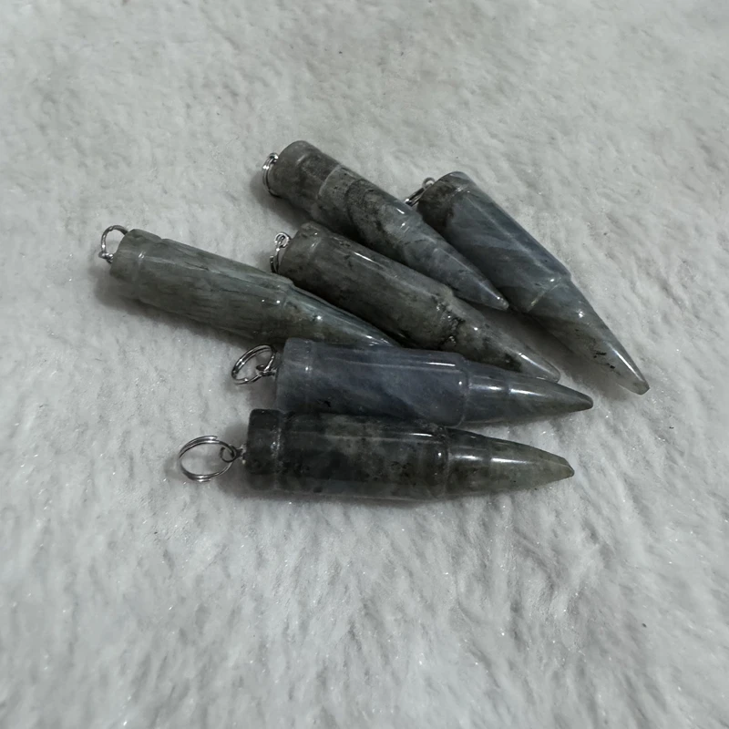 Оптовая продажа 5 шт. натуральный лабрадорит исцеляющий точку кулон из бисера