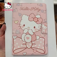 hello kitty book flip magnetic buckle creative cartoon tablet pc case for ipad pro air 1 2 3 4 mini 1 2 3 4 5 cover case