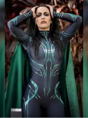 

Женский костюм для косплея «Hela of Ragnarok», костюм зентай из спандекса с 3D-принтом, костюм с накидкой, бесплатная доставка, изготовление на заказ