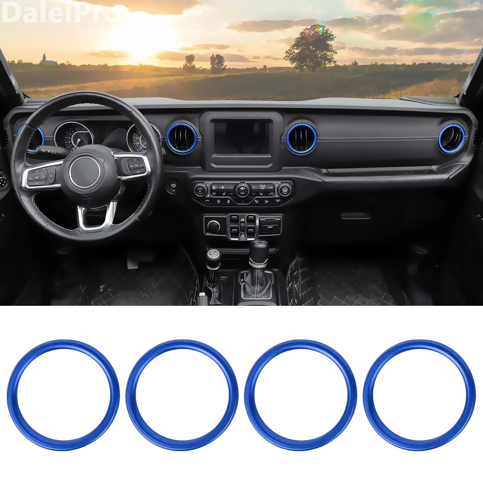 

Для Jeep Wrangler 2018-2020 2021 2022 2023, автомобильная консоль, приборная панель, крышка розетки кондиционера, вентиляционное кольцо переменного тока, аксессуары для интерьера