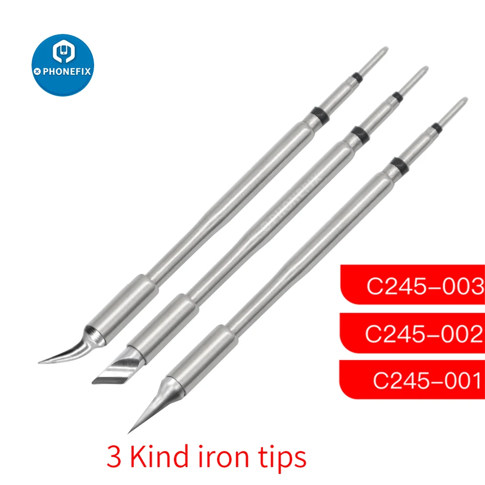 

Наконечники паяльника GVM C245, плоская изогнутая заостренная головка для JBC i2C 2SEN, нано-паяльная станция T245, ручки, SMD сварочный ремонт