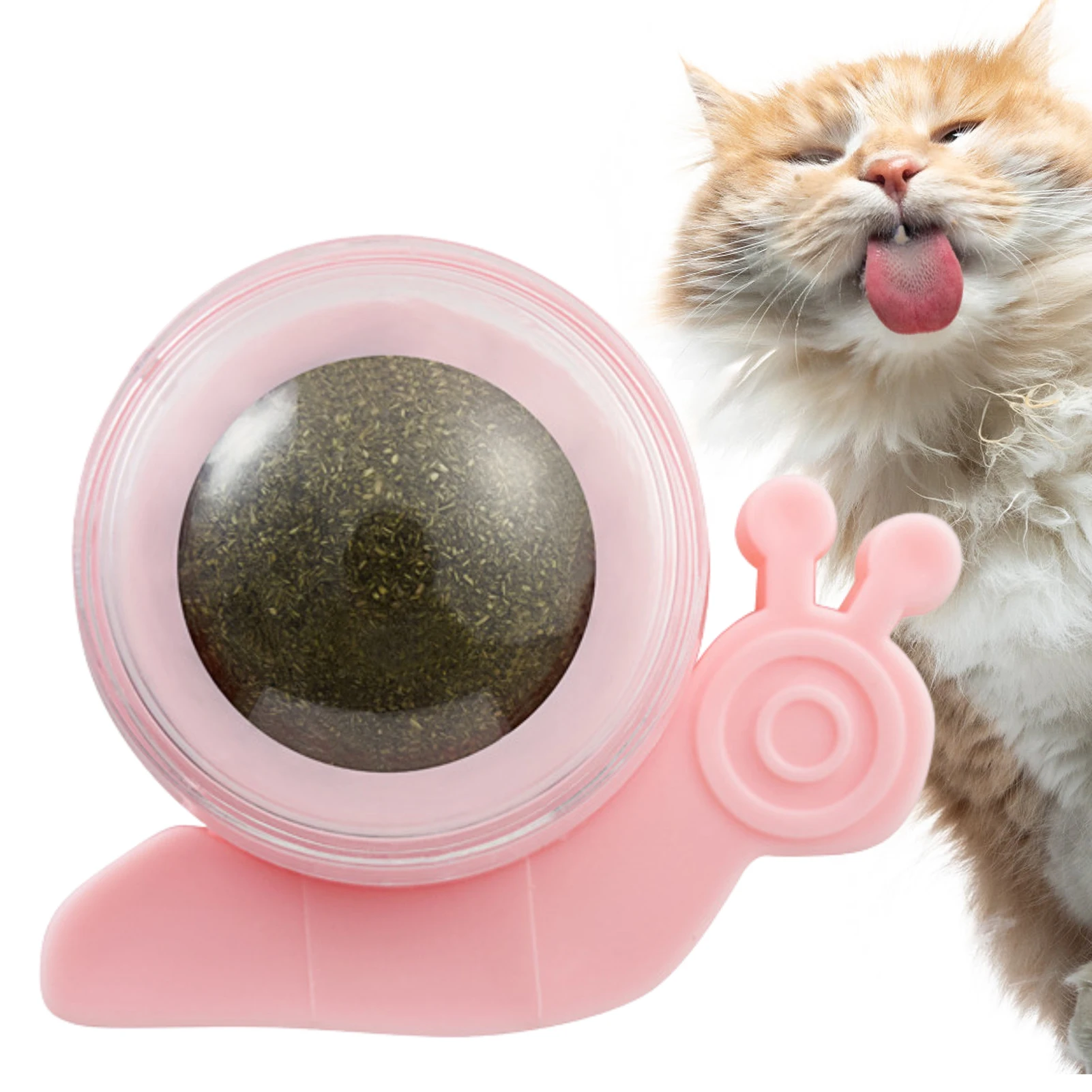 

Catnip Balls Toy For Cats Snail-Shaped Toys Cat Edible Balls Catnip Balls For Cats Cleaning Teeth And Protecting The Stomach