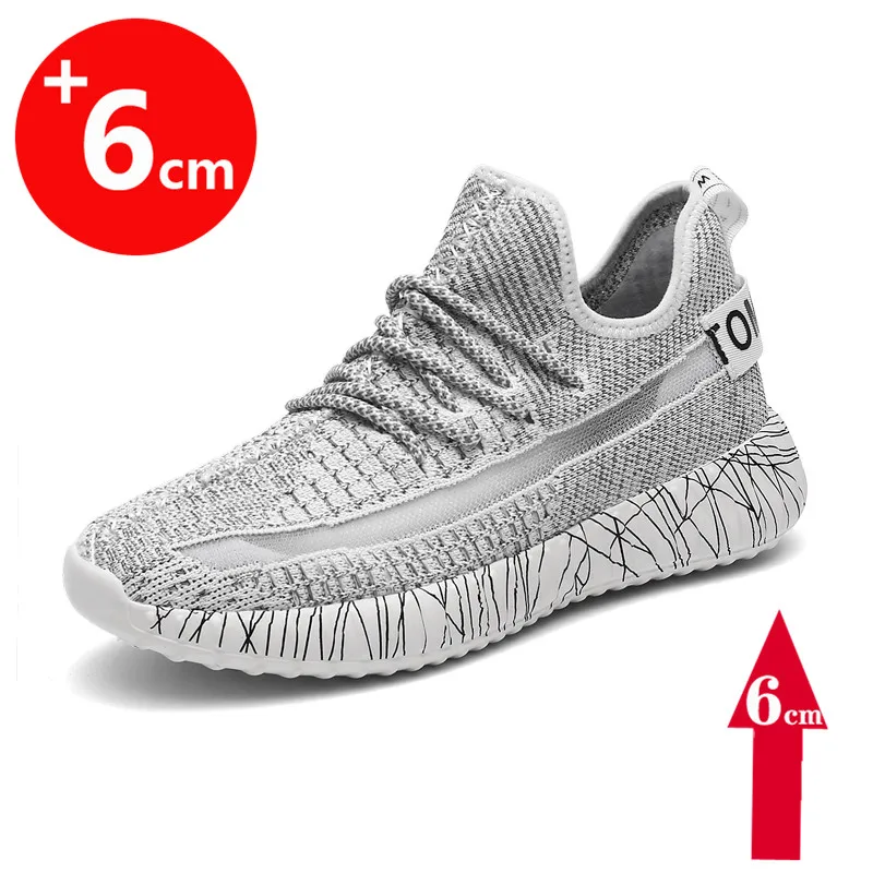 Кроссовки мужские увеличивающие рост повседневная спортивная обувь стельки 6 см