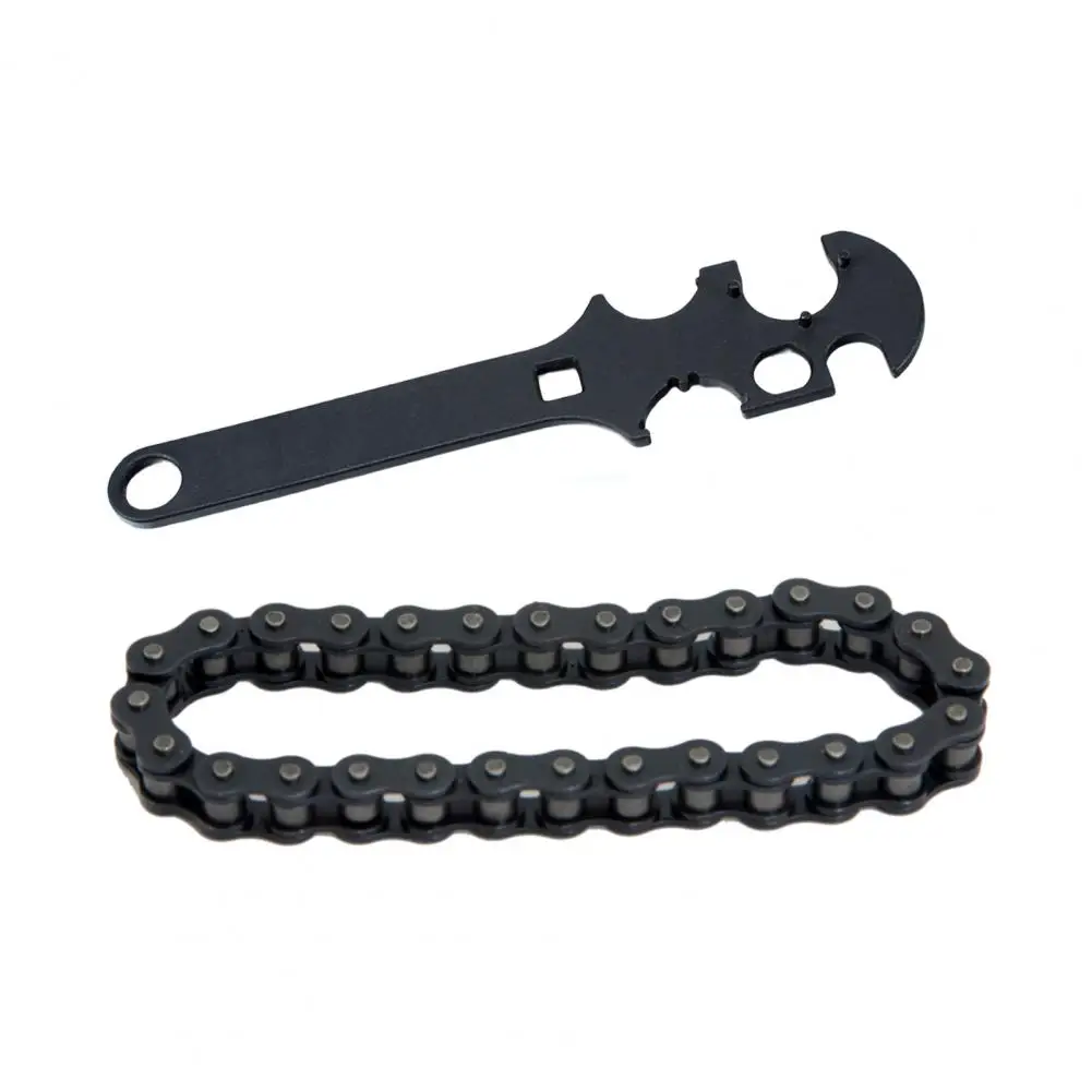 

Steel Wrench Sturdy Multifunctional Steel Rustproof Cycling Chain Checker Bicycle Accessories