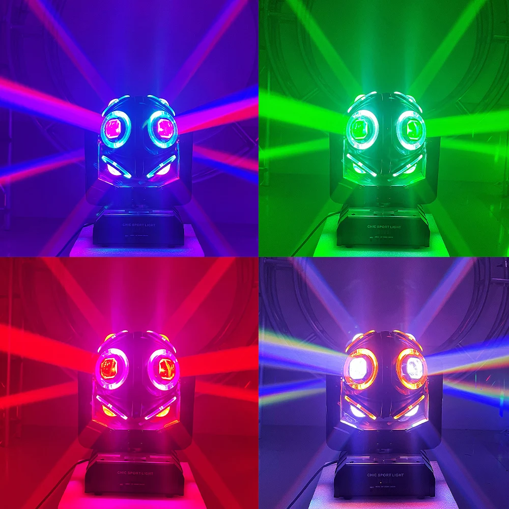 Фото 150 Вт DJ Lights с подвижной головкой DMX512 Мини-лучевой вращающийся светильник для вечеринок Красочный 8X12W Волшебный шар сценический светильник для ночного клуба на свадьбу №3