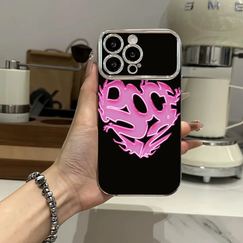 Phone Case For Samsung Electroplated L-Luisa Singer S-Sonza Large Window LensA22 A23 A32 A51 A20 4G 5G Shell