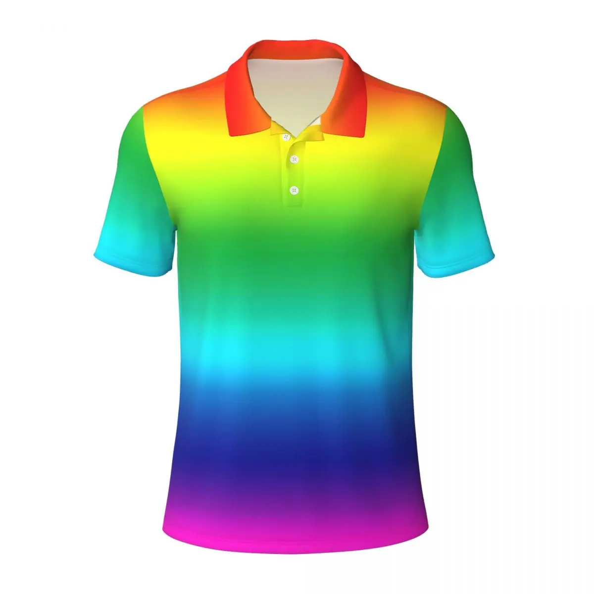 Футболка-поло мужская с радужным флагом повседневная принтом ЛГБТ парада