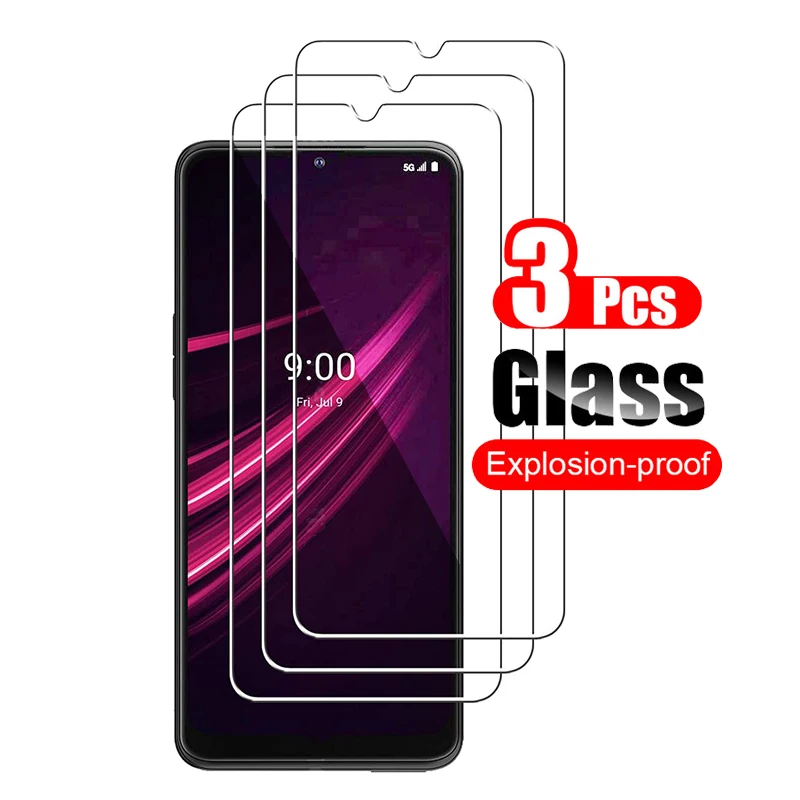 

Закаленное стекло для T-Mobile REVVL V + V Plus, 3 шт., зеркальная защита экрана, закаленное стекло, защита 9H, Полная прозрачность