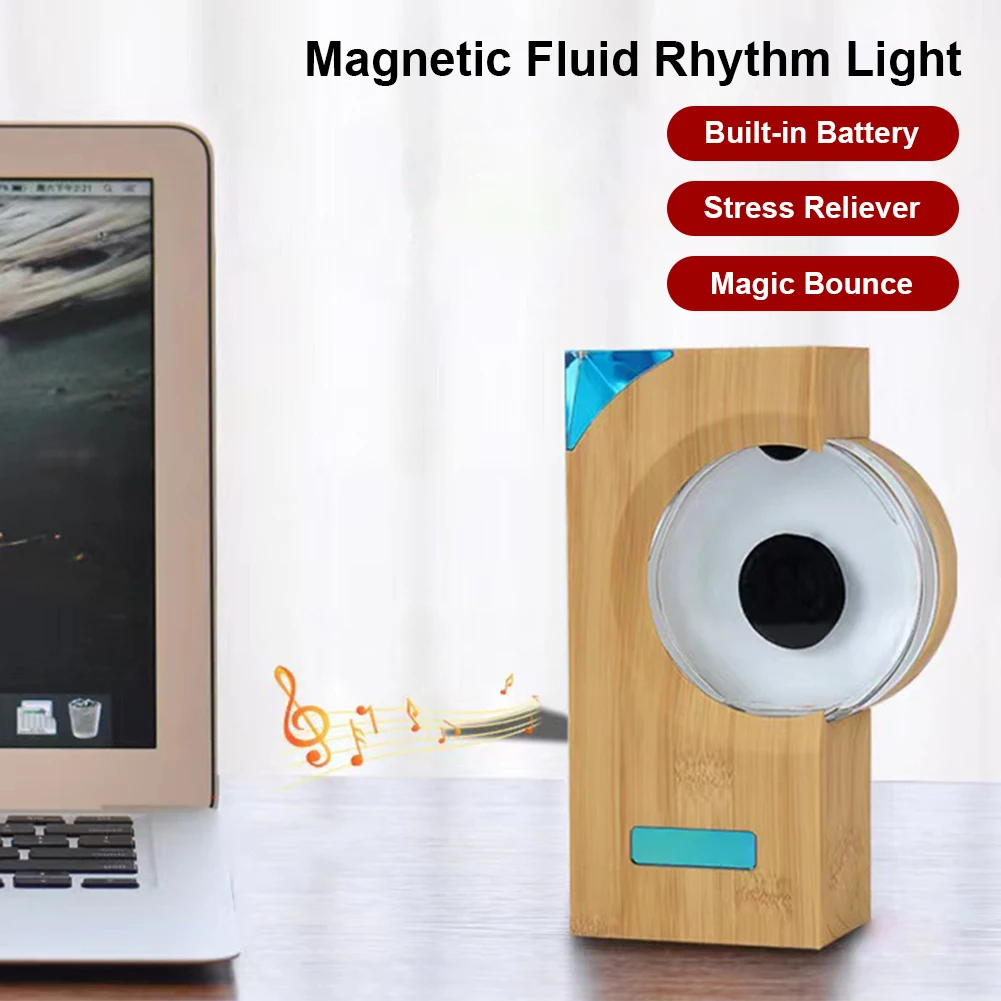 Танцующий феррофлюид с музыкальным ритмом магнитная жидкость динамик