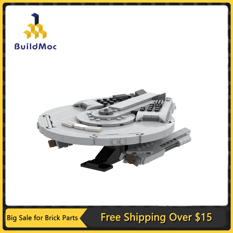 

Space Wars Series MOC Hoover-class Cruiser Building Blocks Set Spaceship Aircraft Bricks Model DIY Kids Brain Puzzle Toys Gift