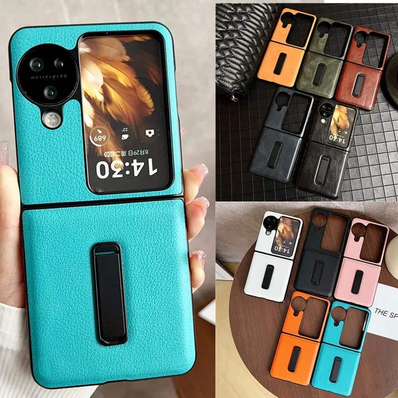 

Classic Fashion Candy Color Holder Stand Leather Case For OPPO Find N3 Flip Case OPPO Find N2 Flip Cover Find N3Flip