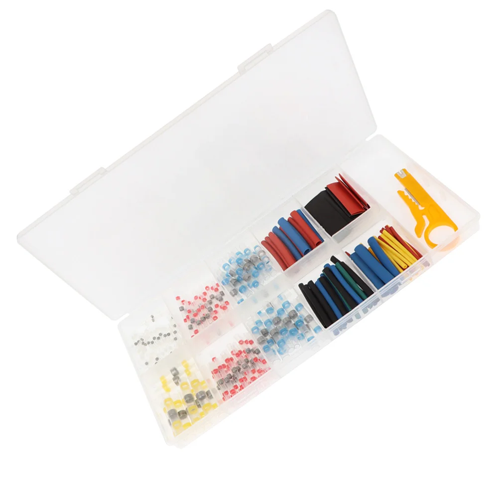 

200 Wire Connectors Heat Shrink Seal Insulated Wire Terminals for Marine