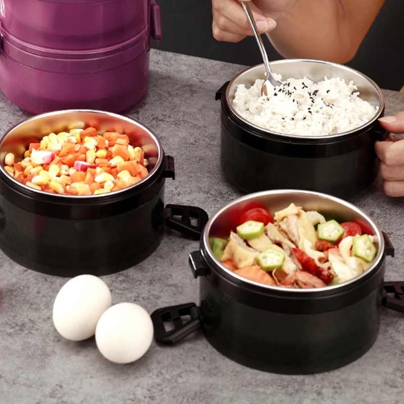 Обед из нержавеющей стали для сохранения тепла чехол Bento Box портативный
