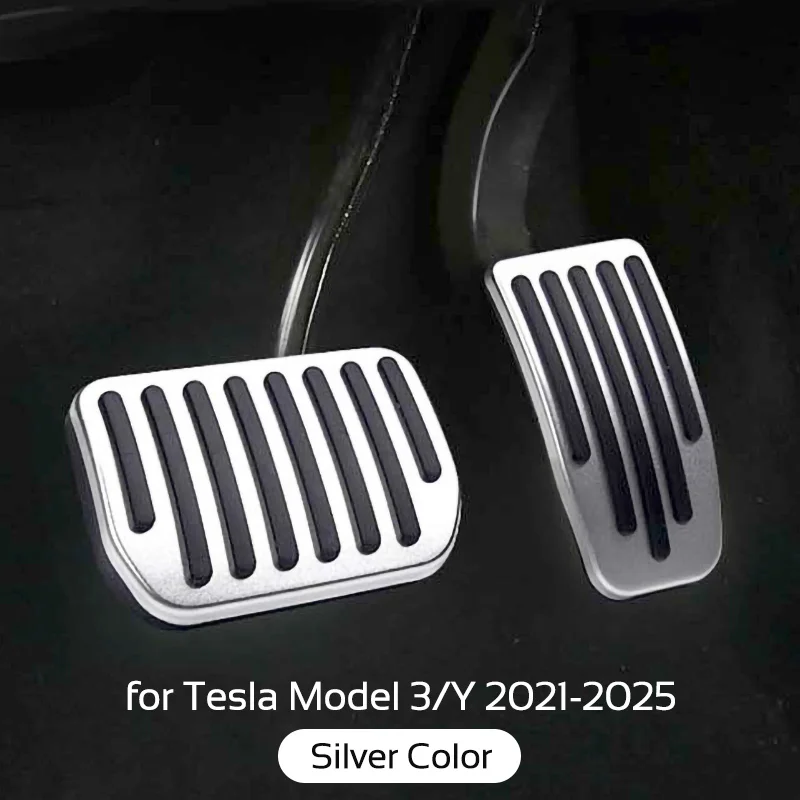

Для Tesla Model 3 Y 2021-2025 Highland Juniper 2 шт. алюминиевый сплав тормозной акселератор педали крышка автомобильные аксессуары