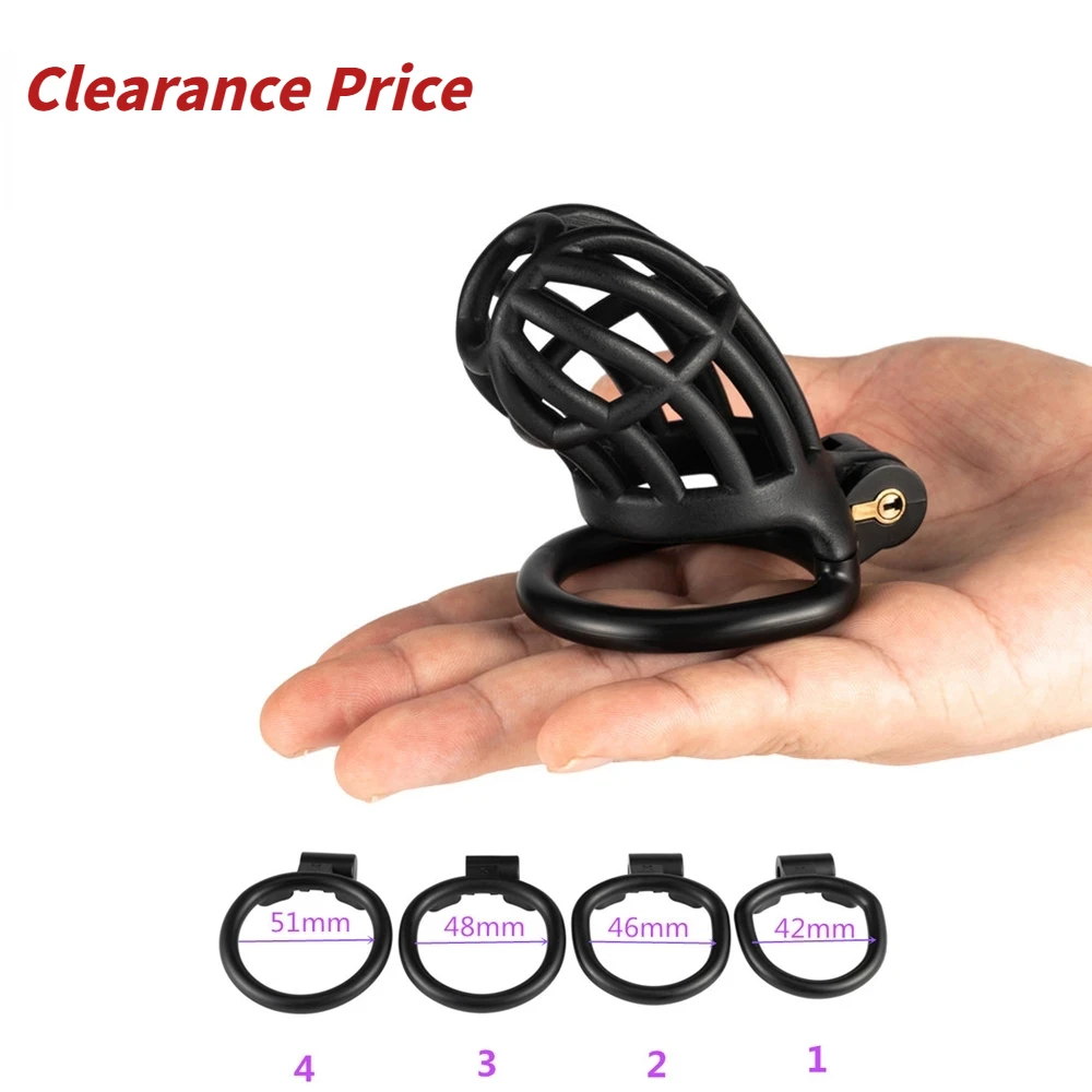 Распродажа Кобра клетка на пенис Мужская верности устройство с 4 размерами