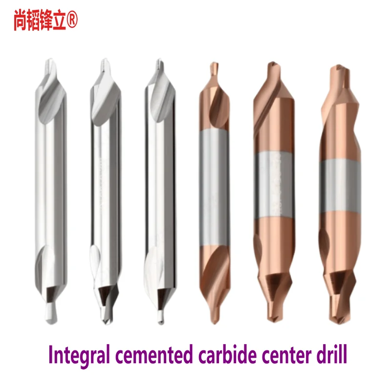 Integral Cemented Carbide Tungsten Steel Center Drill A2.5 A6 A8 A10 A-type Double-head Centering Coating Lengthened Positioning