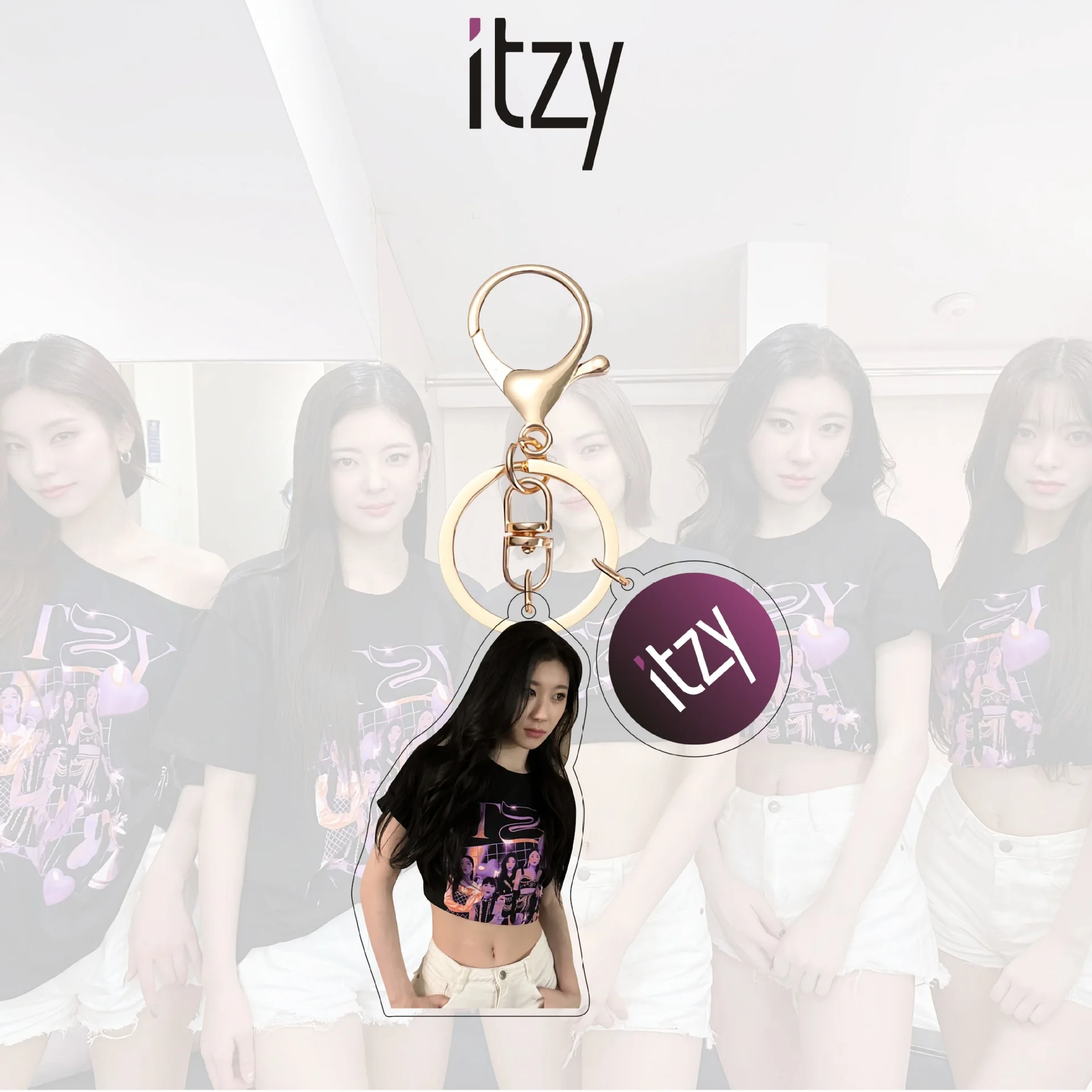 Фото Kpop Idol, акриловый брелок ITZY, новый брелок для ключей, аксессуары, брелок для ключей, подвеска, брелок, подарки, коллекция поклонников №4