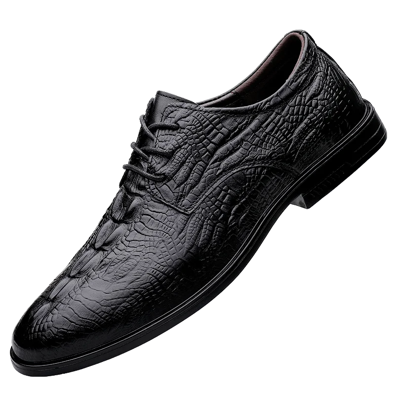 

Мужские кожаные туфли на плоской подошве, универсальные мужские деловые туфли, костюмы, британские повседневные туфли-оксфорды для мужчин среднего возраста