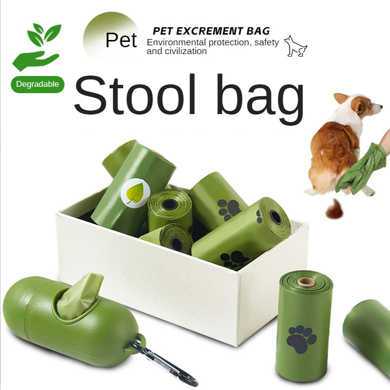 

Basics Unscented Standard Dog Poop Bags,12 x 8 Inches,26Rolls (390 Bags),Biodegradable Dog Waste Bags(green),Pet Footprints Bag