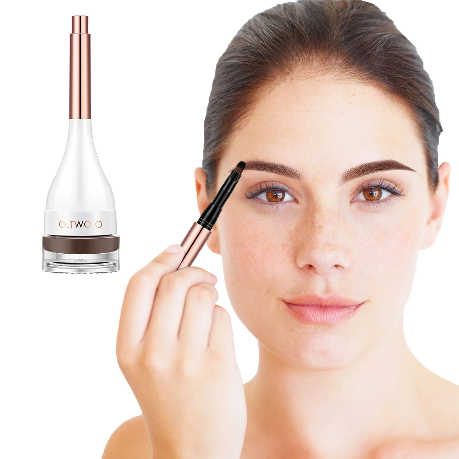 

Гель для бровей с кисточкой, натуральная воздушная подушка, простые в использовании косметические инструменты