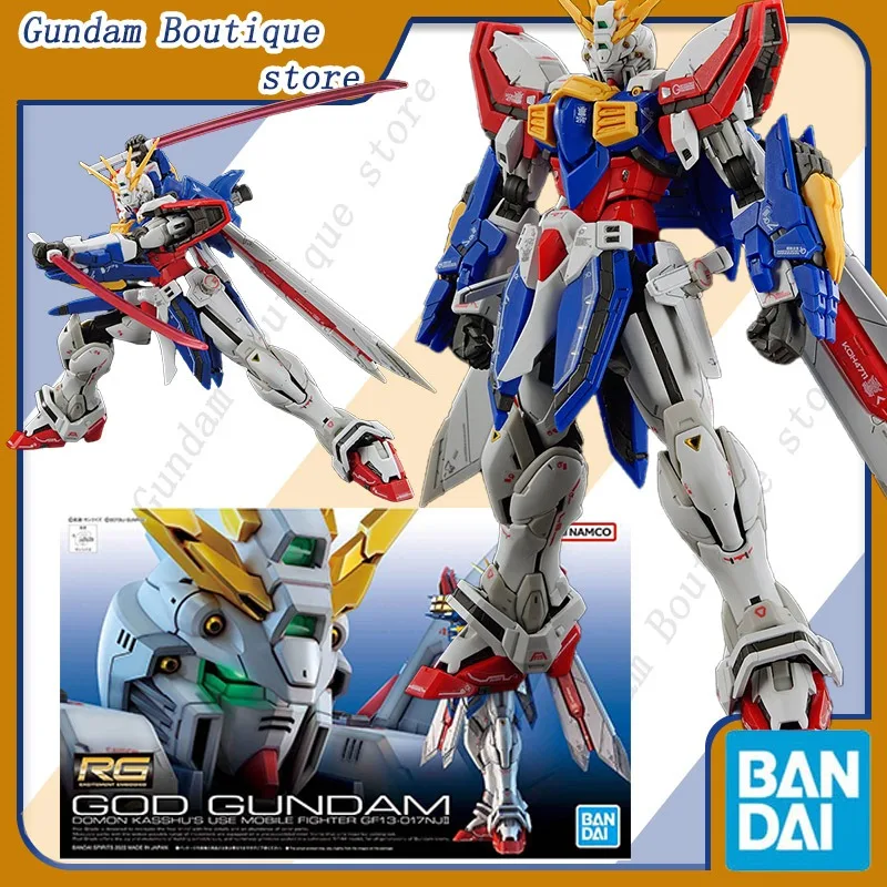 Bandai натуральная GOD GUNDAM DOMON KASSHU'S USE MOBILE FIGHTER GF13-017NJII RG аниме фигурка в сборе модель