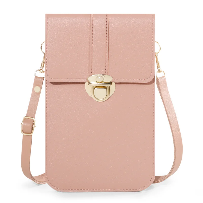

Women Touch Screen Cell Phone Purse Smartphone Wallet PU Leather Shoulder Strap Handbag Ladies Bag Fashion mobile wallet 2023