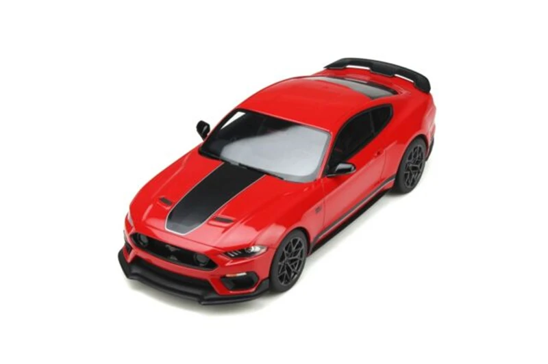 

HeyToys GT Spirit 1/18 Mustang Mach 1 In Red Black Stripe GT351 Resin Model Car Collection Limited