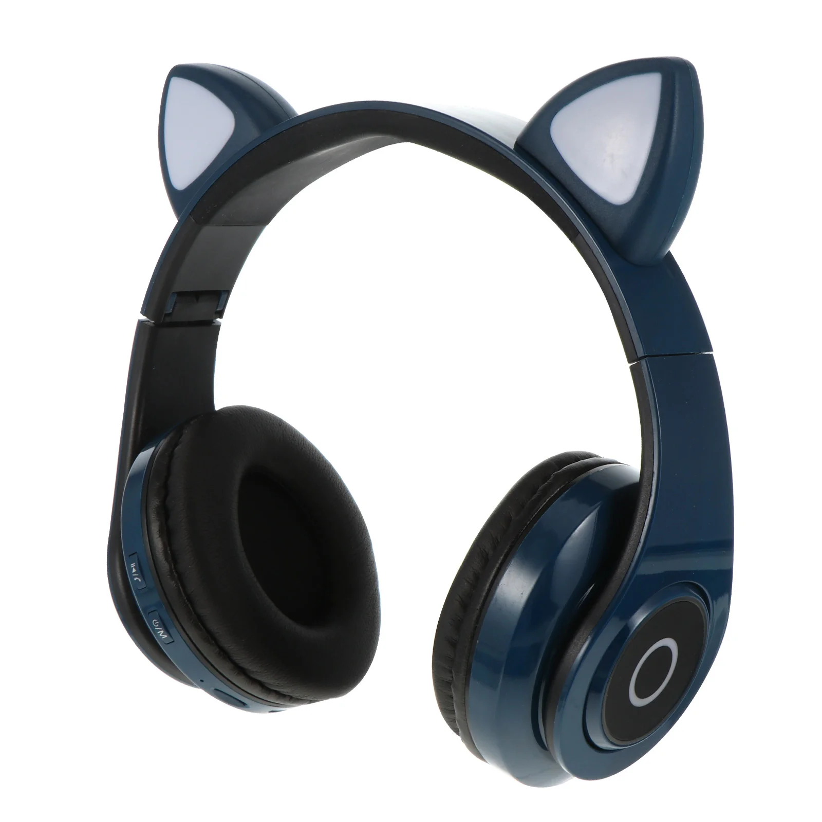 

Wireless Computer Headset Earphone Over Foldable Stereo Folding Adorable Headphone Abs Office Cat Child