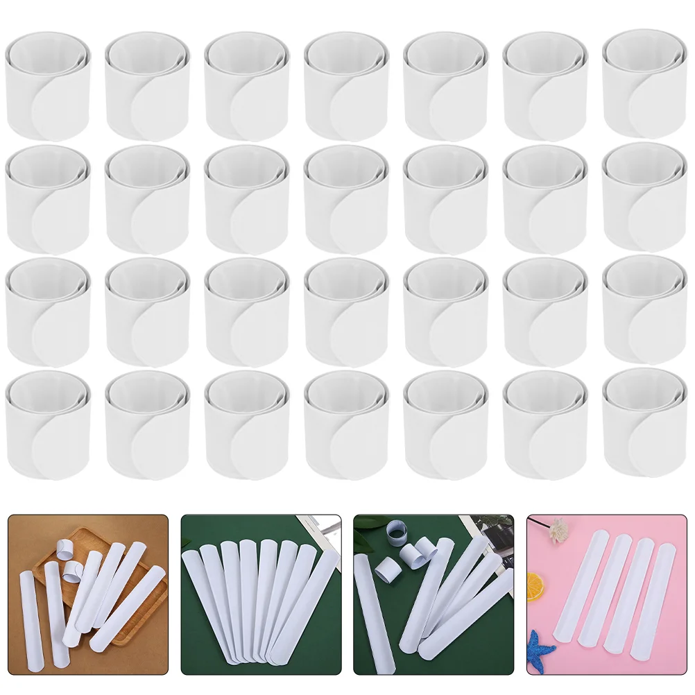 

Papa Circle White Slap Bracelets Compact Festival Bands DIY Children Toy Funny Kids Toys