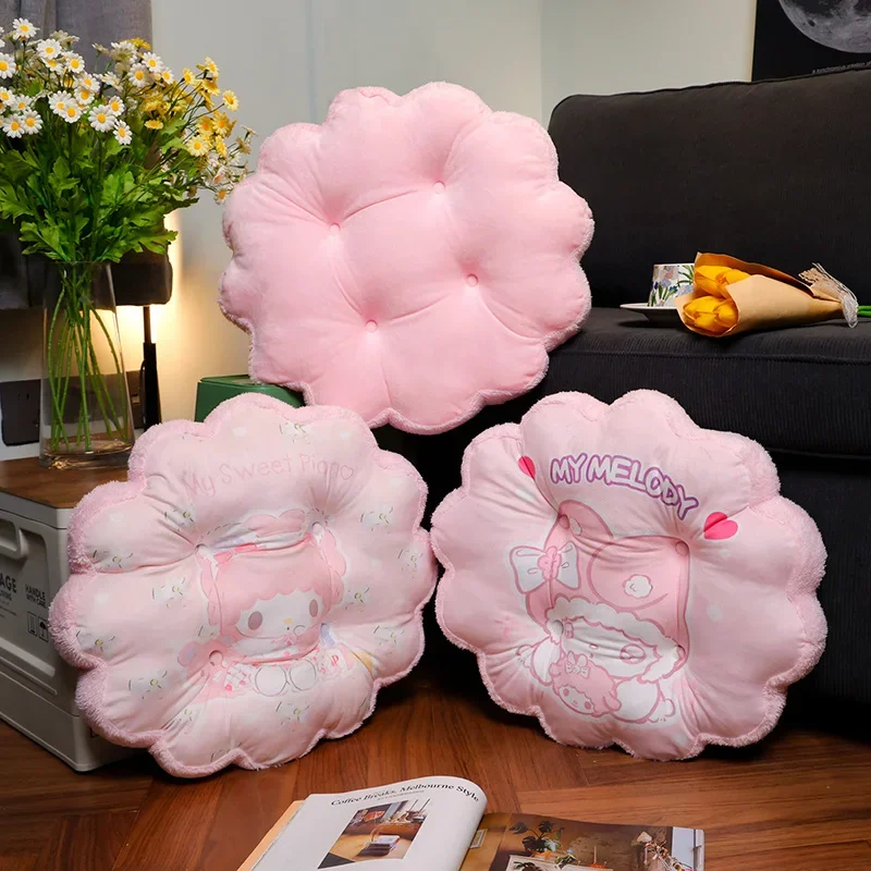 Sanrio Прекрасная подушка для сиденья My Melody Sweet Piano Stuffed Аниме Подушка сидения спинки