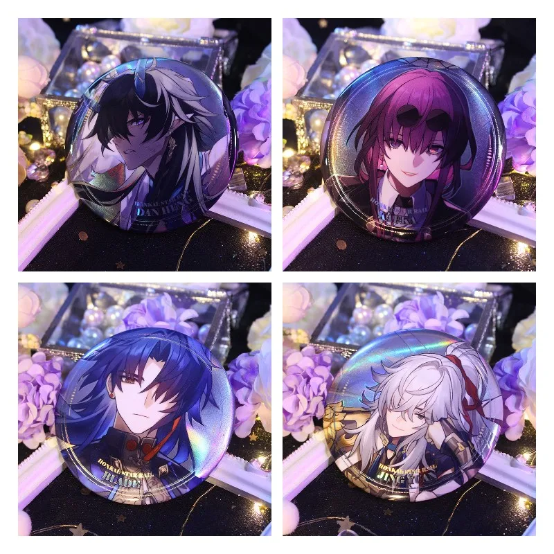 Honkai: Star Rail аниме фигурки Dan Heng lmbibitor Lunae Kafka изысканный металлический значок