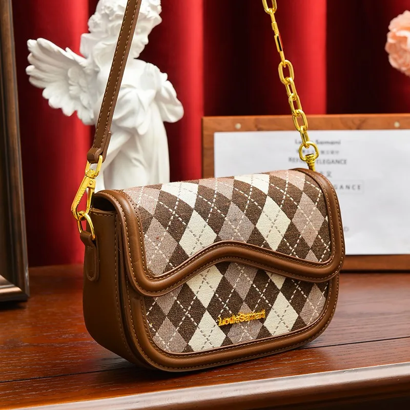 New Style Winter Vintage Flap Lock Classic Women Bags Casual Leather Shoulder Bags Clutch Crossbody Bag Handbag Messenger