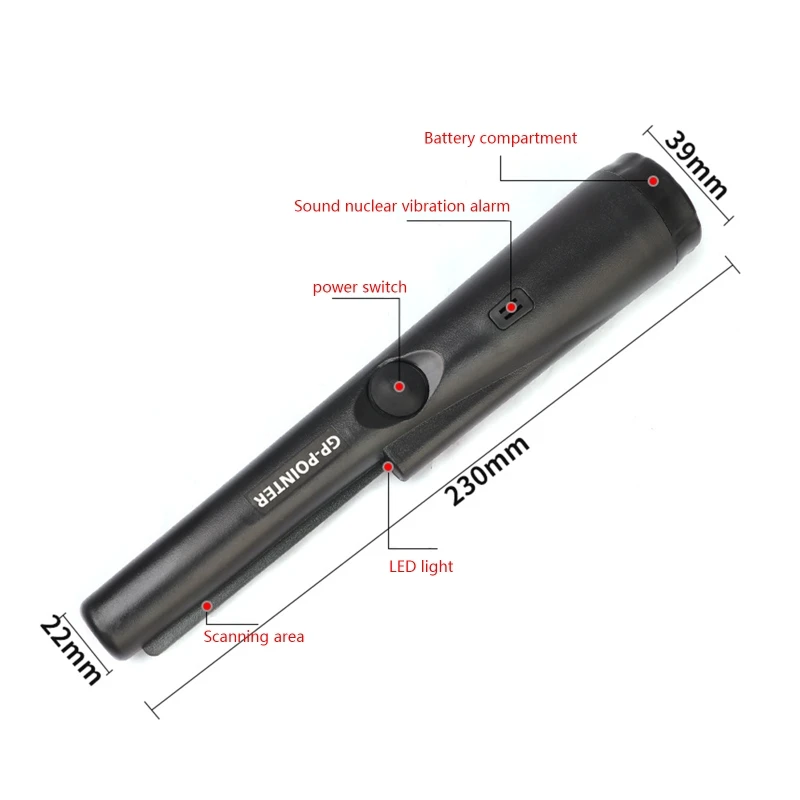 Металлоискатель-пинпоинтер ручной указатель палочка инструмент для охоты за