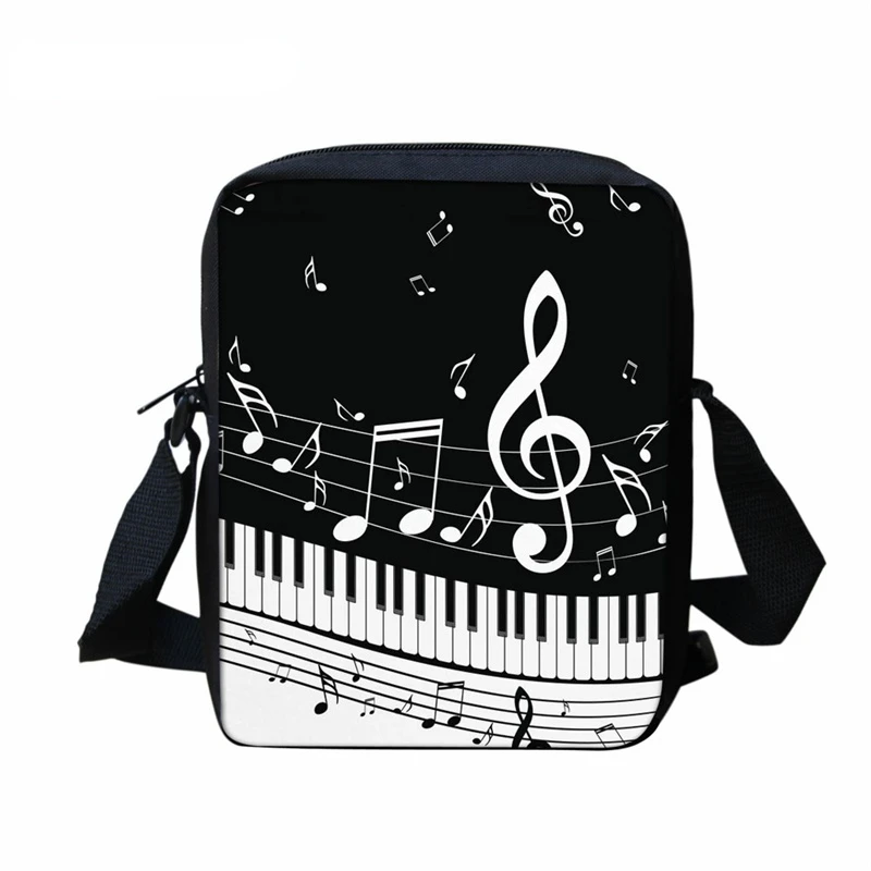 "Маленькая детская школьная сумка с принтом музыкального пианино, сумки для учебников на плечо для девочек, школьный портфель для детского с..."