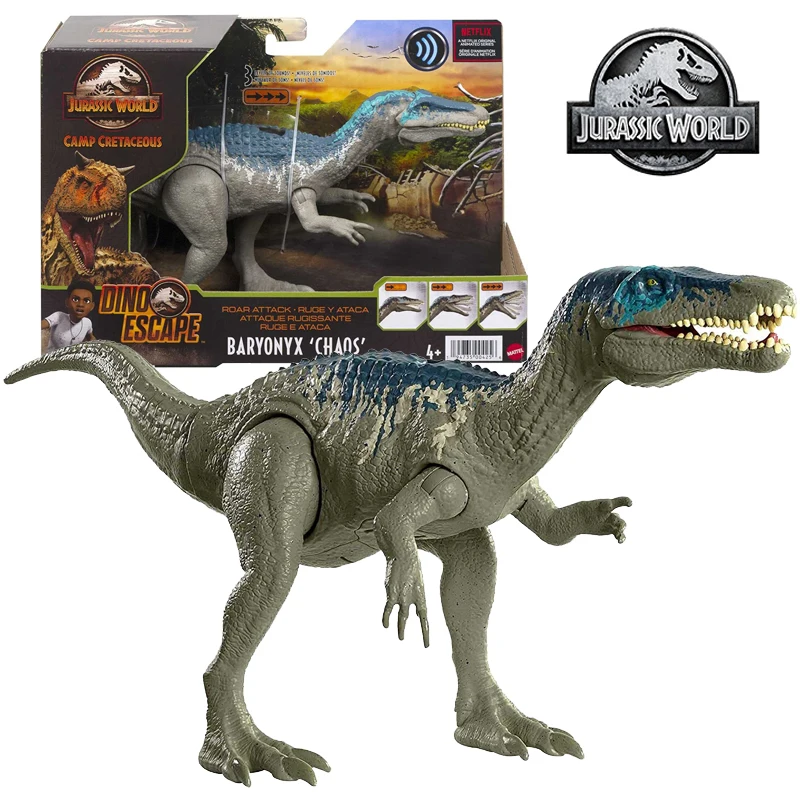 

Jurassic World Model HBX37 Roar Attack Baryonyx Chaos Camp Chalky Dinosaur Figure Movable Joints Carnivore Dinosaur Model Toys