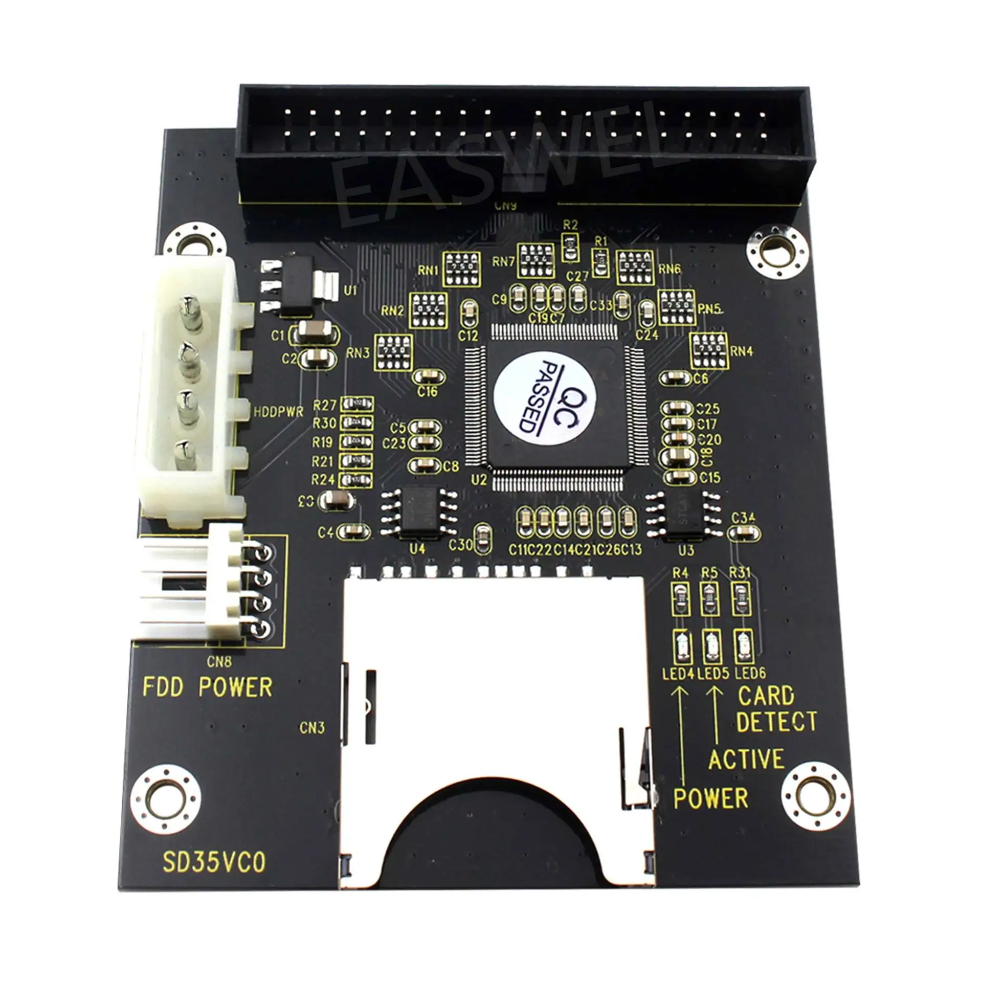 

SD Card module To IDE3.5 40 Pin Disk Drive Adapter Board Riser Card Capacity Supports Up To 128GB SDXD Card 1309 Chip ATA IDE