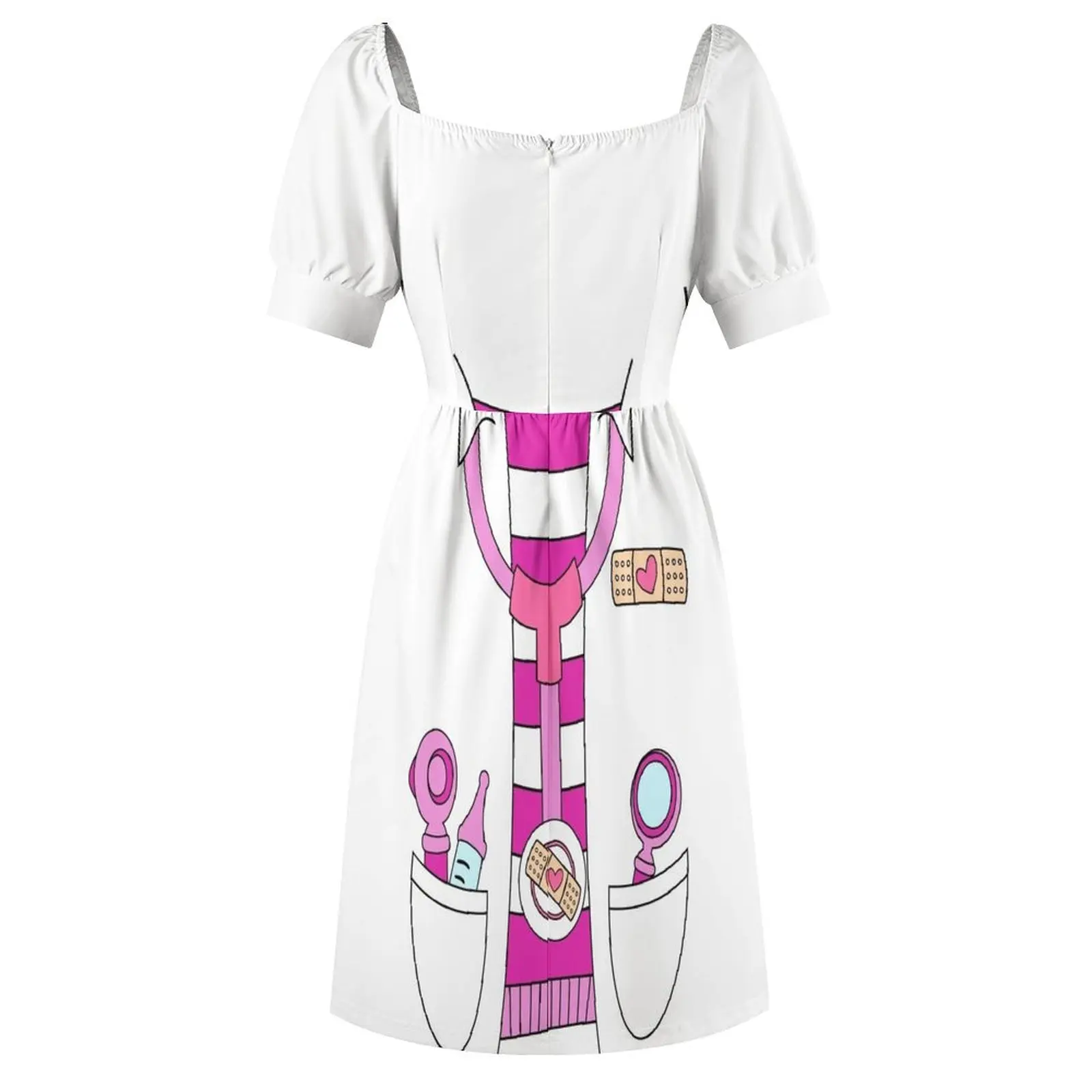 Женское платье без рукавов с длинным рукавом