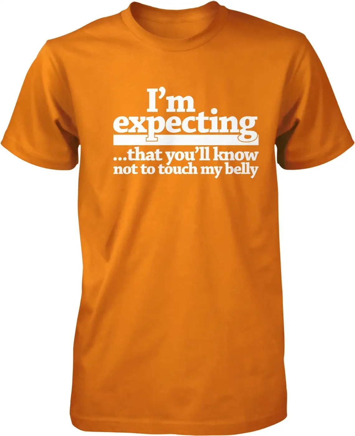 Мужская футболка I'm Expecting That You Know Not To Touch My Belly HOOD_00355