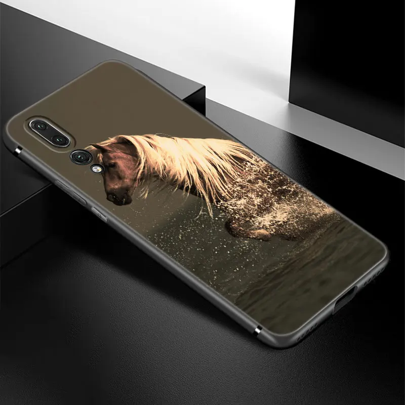 Runing чехол для телефона с изображением животного лошади Huawei P20 P30 P40 P50 P Smart Z S Pro P8 P9