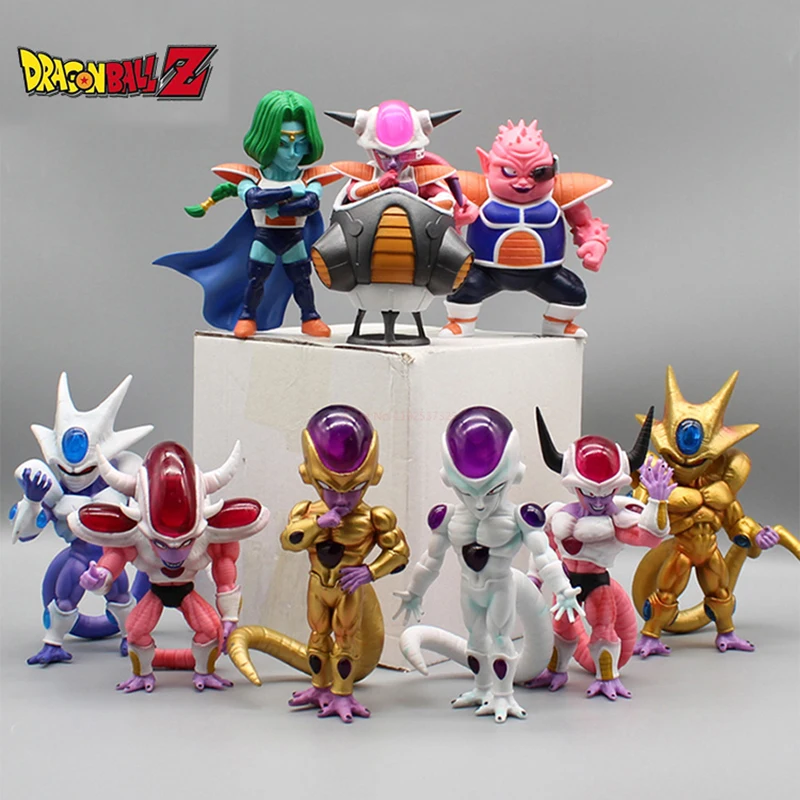 Frieza First Second Third Form Figures Mini Q Version Freezer Coora Dbz Figurine Pvc Model Doll
