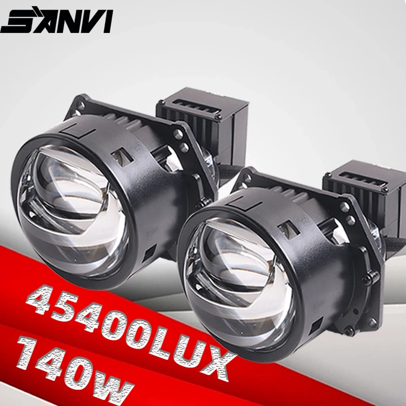 

Двойная световая линза SANVI 3,0 дюйма для автомобильных фар, гиперболоидный автомобильный проектор, фара для Hella 3R G5, обновленная версия для вождения, технические глаза ангела