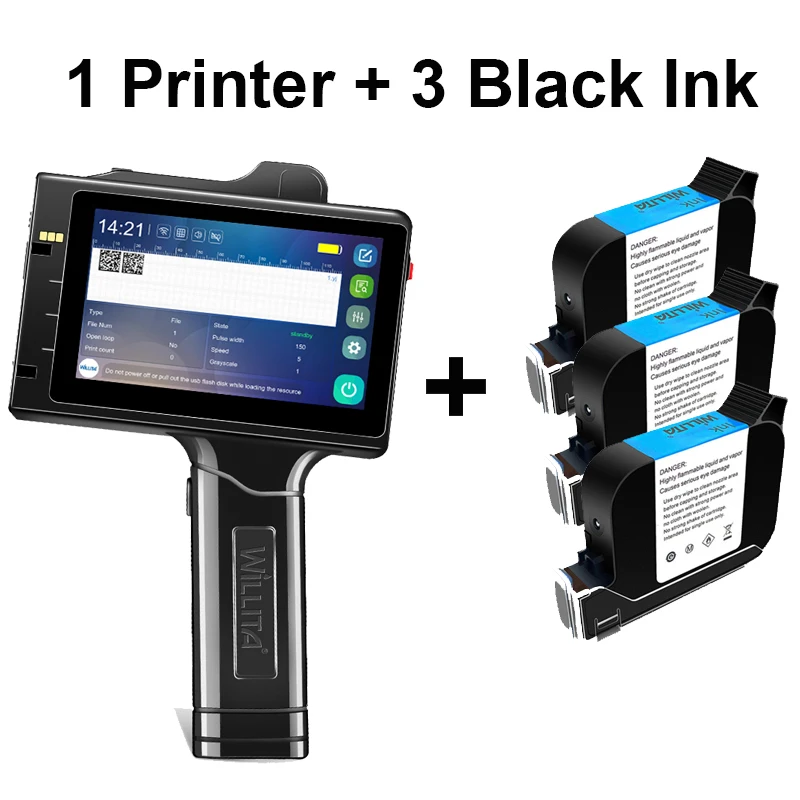 

Moblie Label Handheld Inkjet Printer Variable QR Bar Batch Code Date Number Logo Expiry Date Hand Jet Pinter Thermal Printer#R30