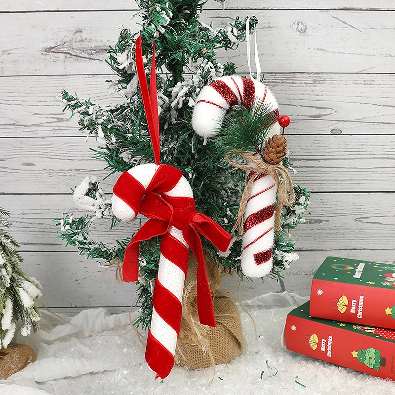 Christmas Decorations Red And White Foam Cane Candy Christmas Tree ...